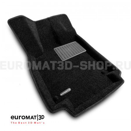 Текстильные 3D коврики Euromat3D Business в салон для Audi A6 (2011-2018) № EMC3D-001107