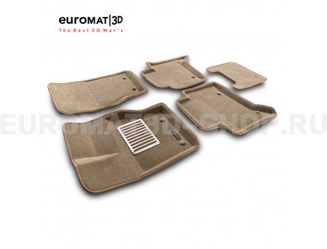 Текстильные 3D коврики Euromat3D Lux в салон для Land Rover Discovery V (2017-) № EM3D-003102T Бежевый Текстильные 3D коврики Euromat3D Lux в салон для Land Rover Discovery V (2017-) № EM3D-003102T Бежевый