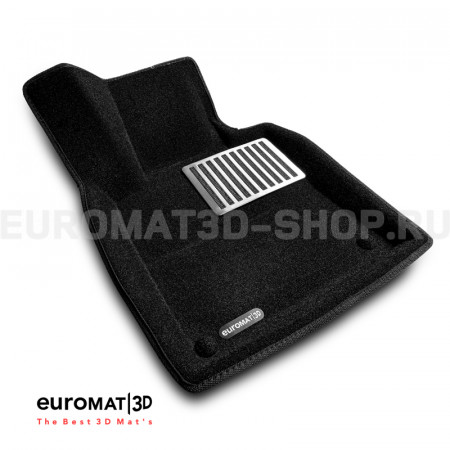 Текстильные 3D коврики Euromat3D Lux в салон для Volvo V90 (2017-) № EM3D-005510