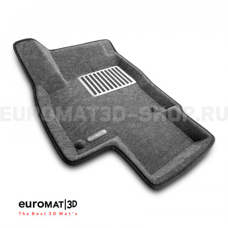 Текстильные 3D коврики Euromat3D Lux в салон для Volkswagen Tiguan (2017-2024) (Укороченная) № EM3D-005420G Серые Текстильные 3D коврики Euromat3D Lux в салон для Volkswagen Tiguan (2017-2024) (Укороченная) № EM3D-005420G Серые