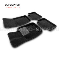 Текстильные 3D коврики Euromat3D Premium в салон для Porsche Panamera (2017-) № EMPR3D-004105