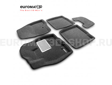 Текстильные 3D коврики Euromat3D Lux в салон для Ford Explorer (2015-) № EM3D-002217G Серые Текстильные 3D коврики Euromat3D Lux в салон для Ford Explorer (2015-) № EM3D-002217G Серые